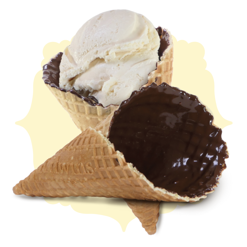 Chocolate-on-the-Inside Ice Cream Cones